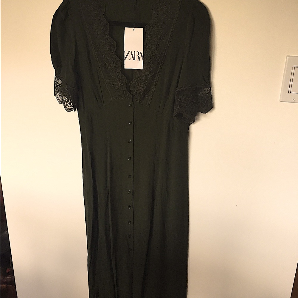 Zara Dark Green Dress